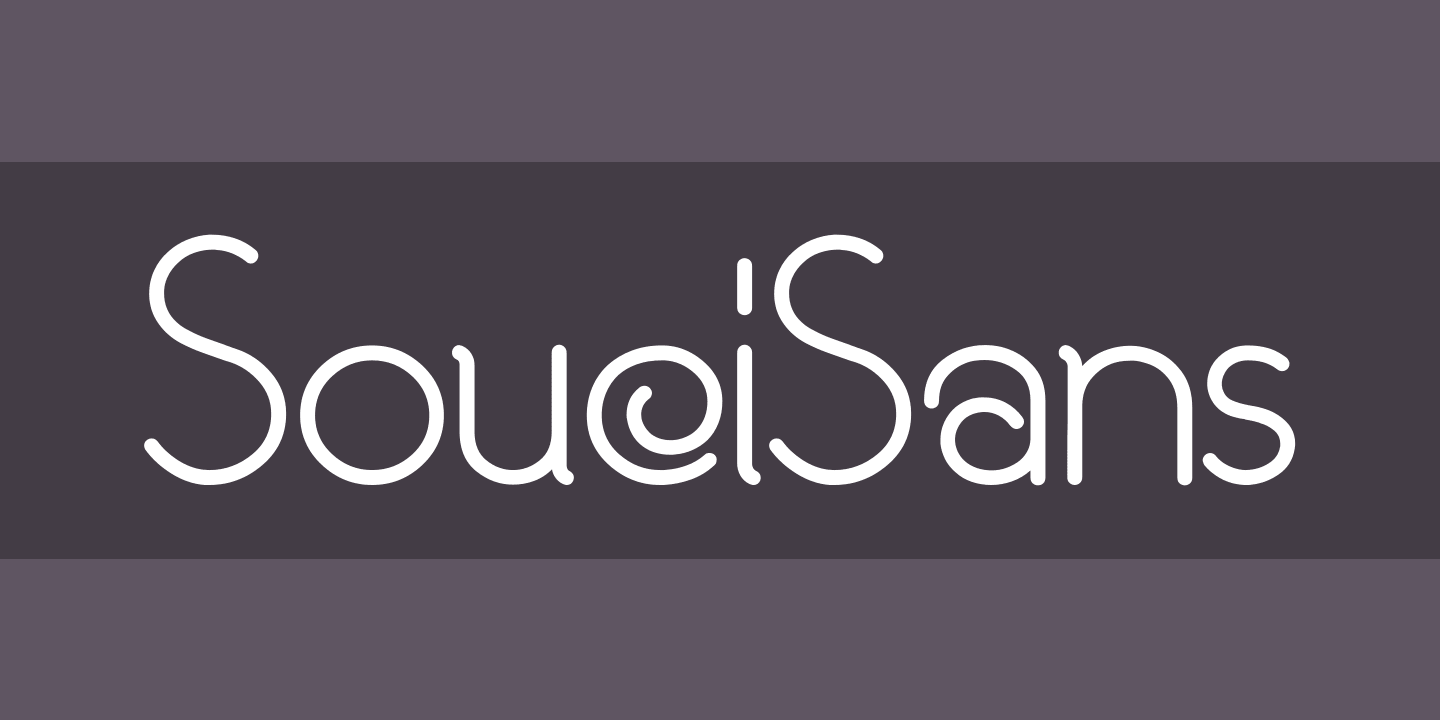 Schriftart SouciSans